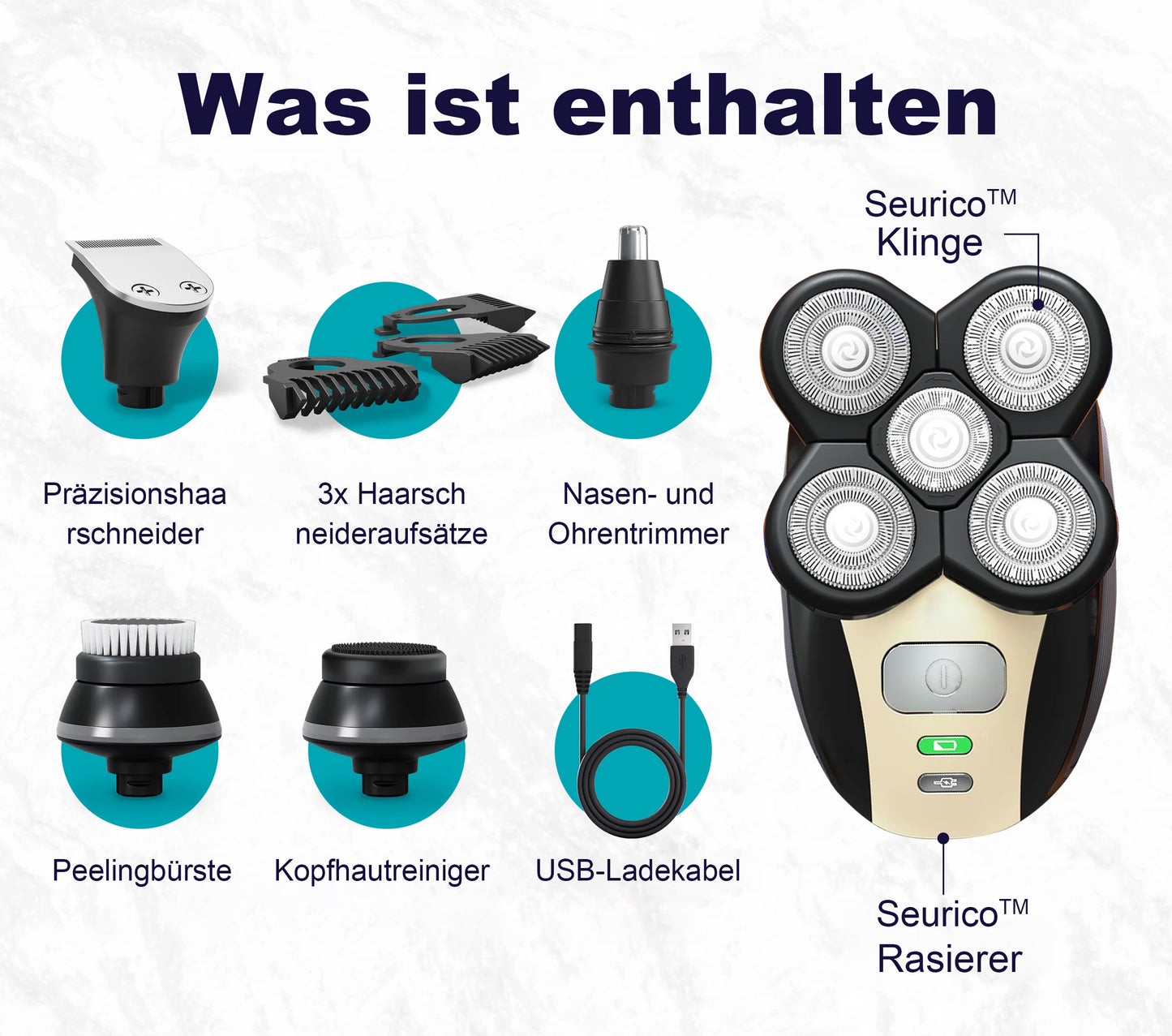 Müheloses Rasieren des Kopfes: Ein unverzichtbarer Rasierer für glatzköpfige Männer