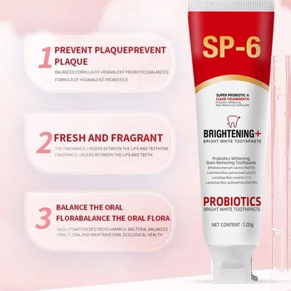 🔥Super Probiotic-6 Toothpaste with 6 Probiotics oalance Oral microbiota strength