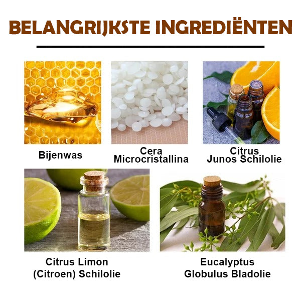 Natuurlijke microgemoleculariseerde bijenwas spray