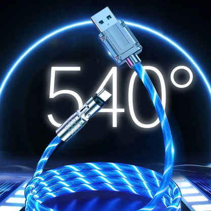 ShineLink - 540° Rotating Fast Charging Cable with Lights