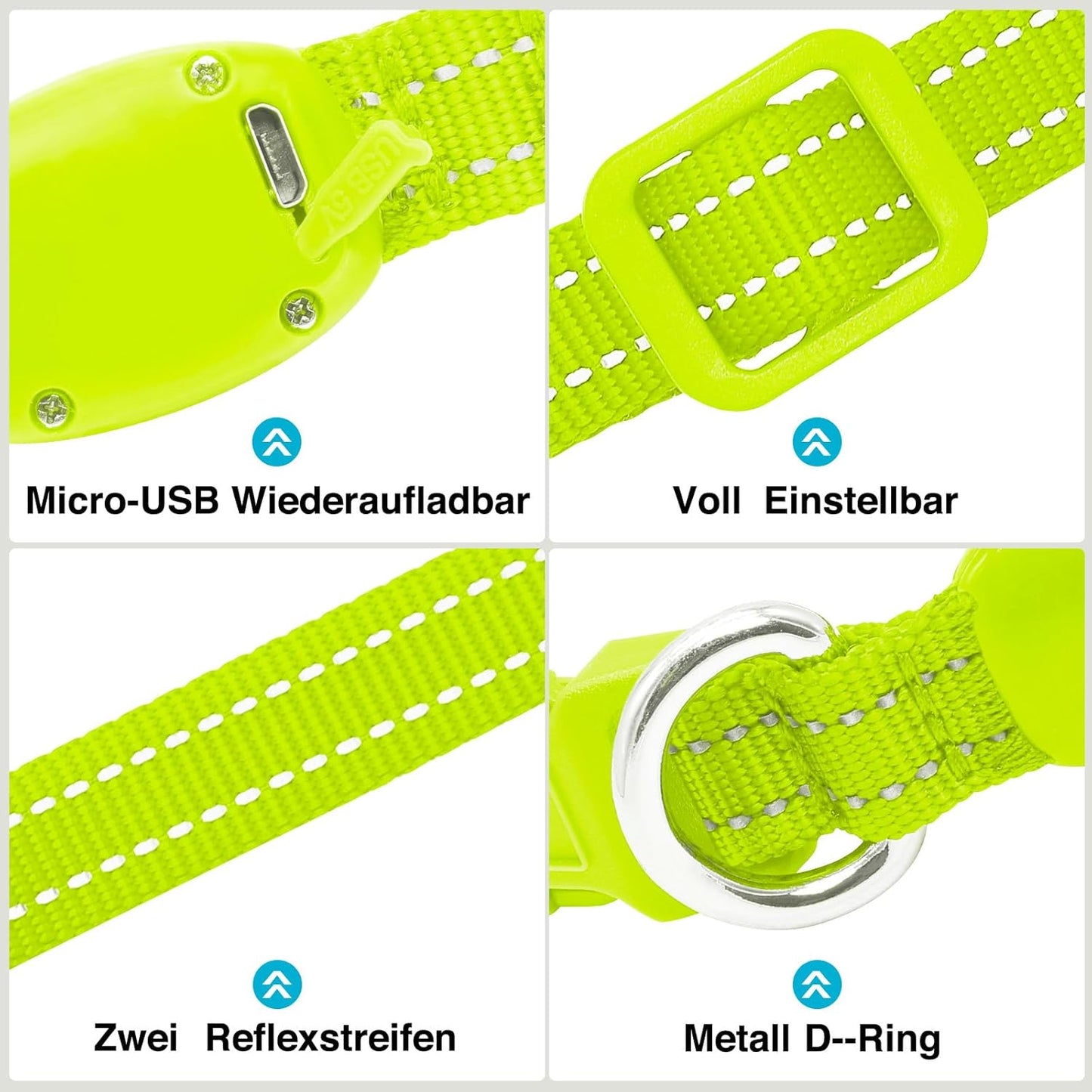 Seurico™ USB verstellbar wasserdichtes leuchtendes Hundehalsband