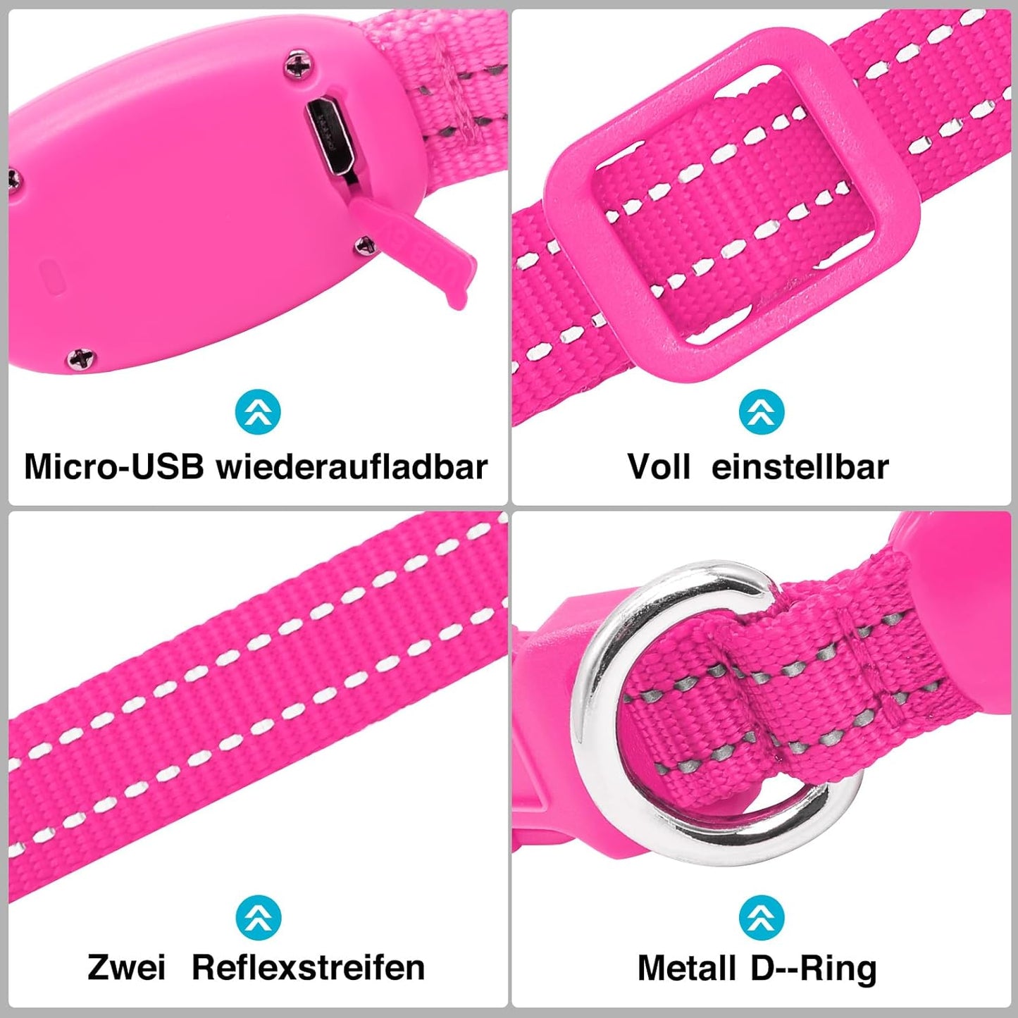 Seurico™ USB verstellbar wasserdichtes leuchtendes Hundehalsband