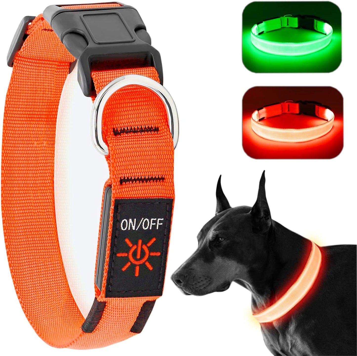 Seurico™ USB verstellbar wasserdichtes leuchtendes Hundehalsband