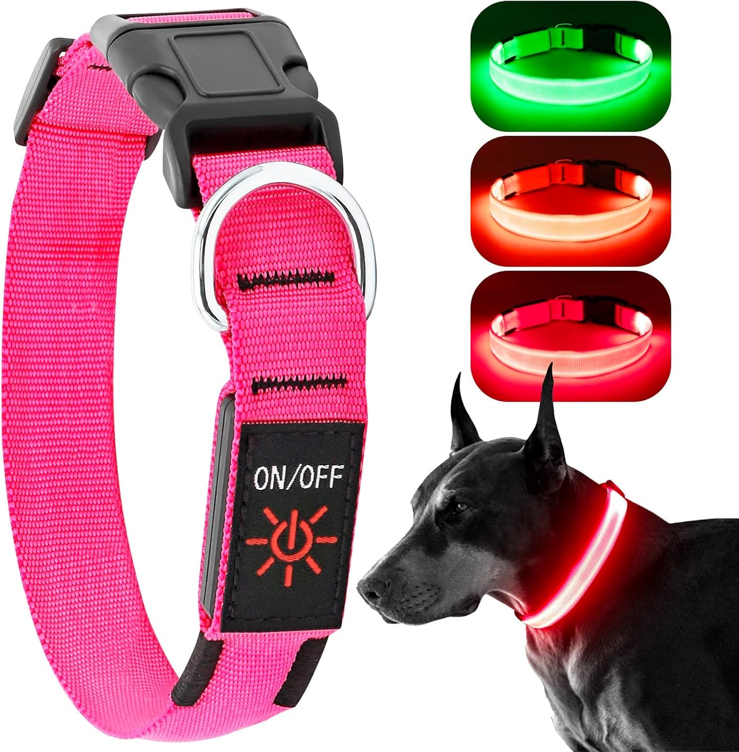 Seurico™ USB verstellbar wasserdichtes leuchtendes Hundehalsband