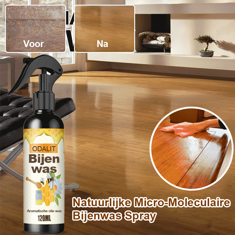 Natuurlijke microgemoleculariseerde bijenwas spray
