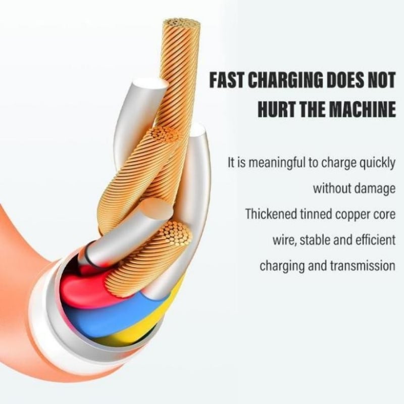 ShineLink - 540° Rotating Fast Charging Cable with Lights