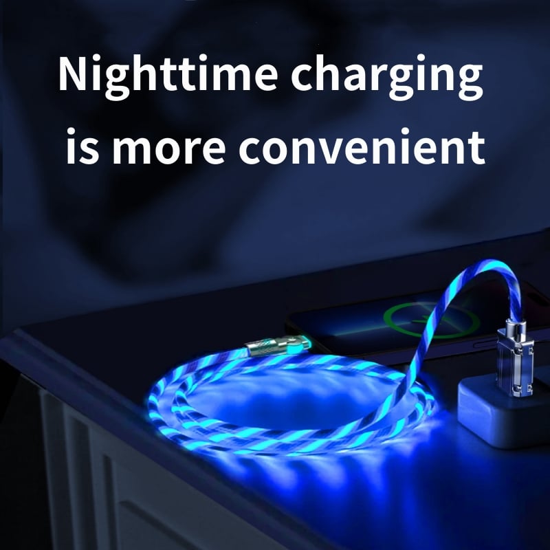 ShineLink - 540° Rotating Fast Charging Cable with Lights