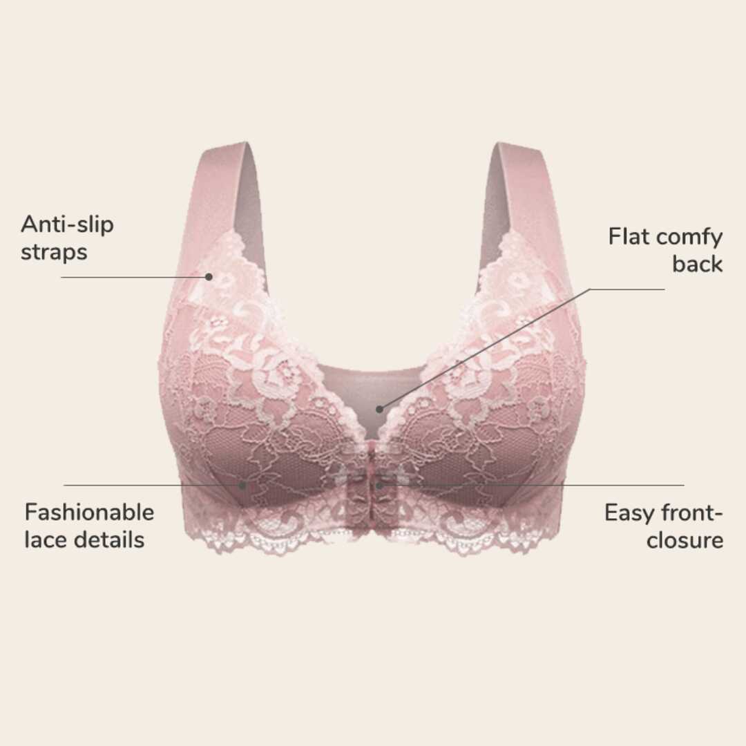 SORA BRA – Front Closure 5D Shaping Push Up Bra – Seamless, Beauty Back, Comfy