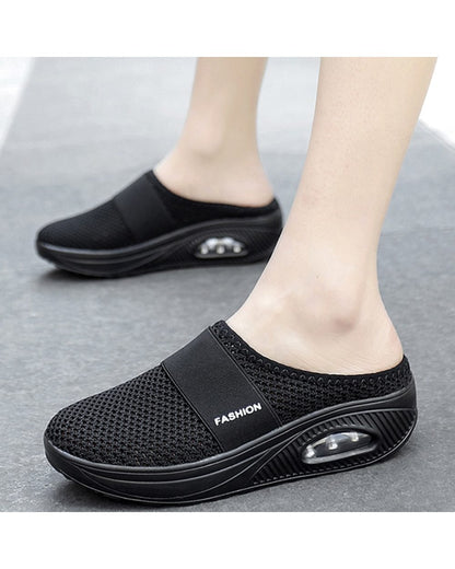 Women Sandals Fashion Wedges Platform Shoes Female Slides Women's Slippers Breathable Mesh Lightweight Ladies Footwear